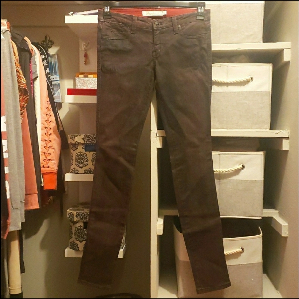 Frankie B Coated Low Rise Skinny Jeans, 26 - Picture 12 of 12